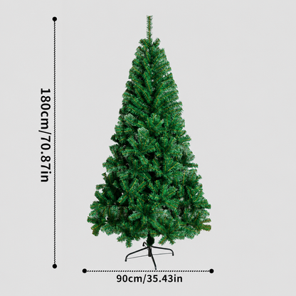 Cozy Artificial Christmas Tree Three Parts with Metal Stand