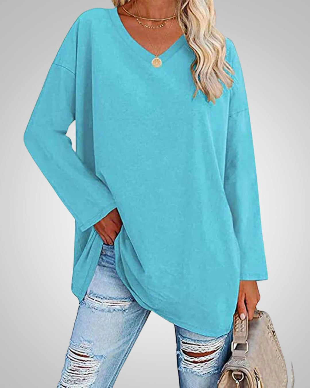 Willow | Women's Casual Relaxed Fit V-neck Top