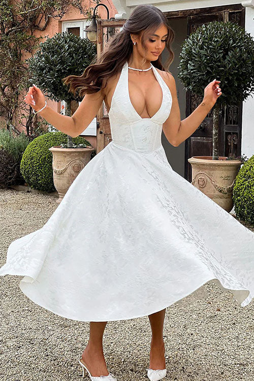 Tamara | Women's Elegant A-Line Wedding Guest Dress