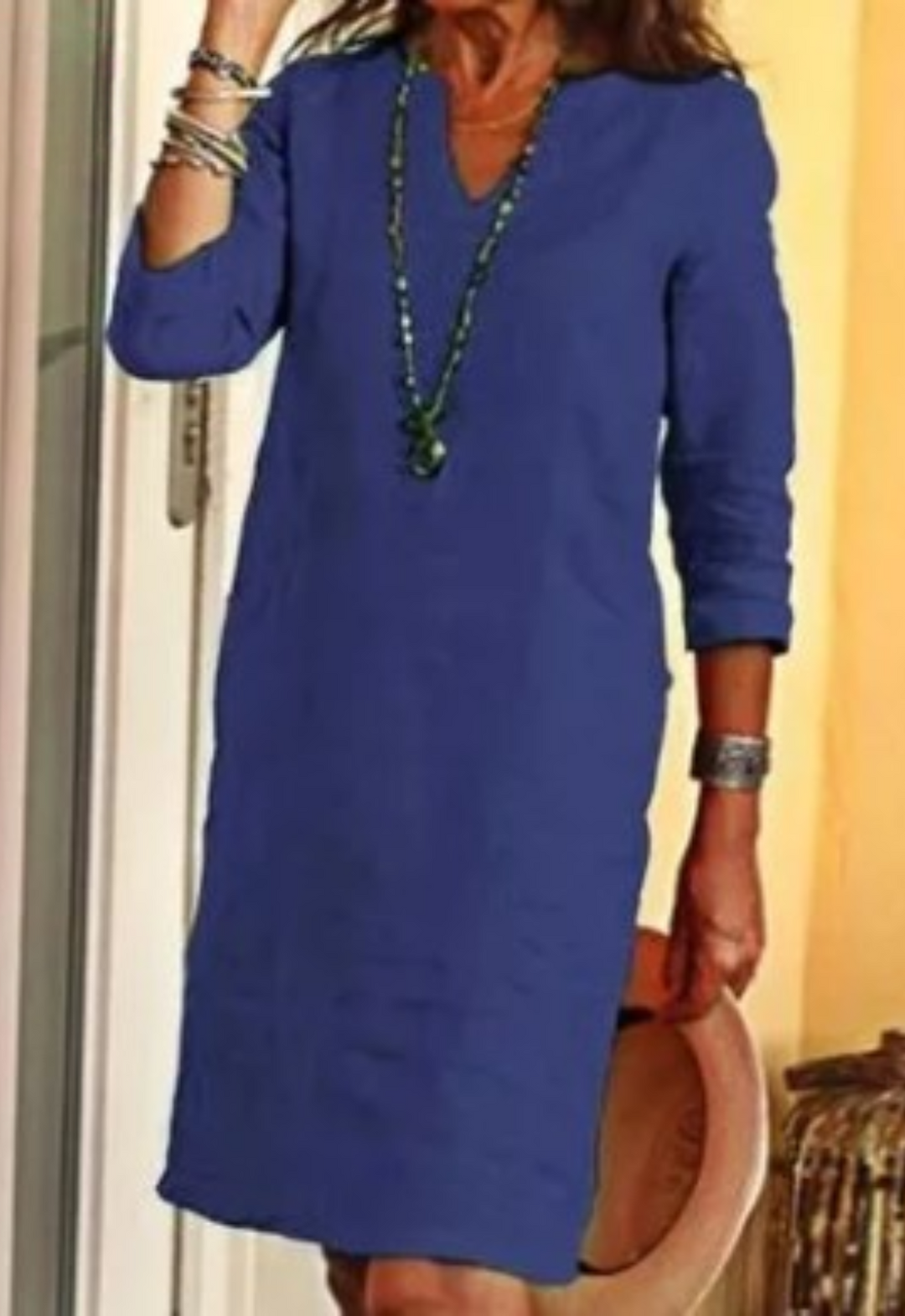 Jenna | Women's Summer V-Neck Midi Dress