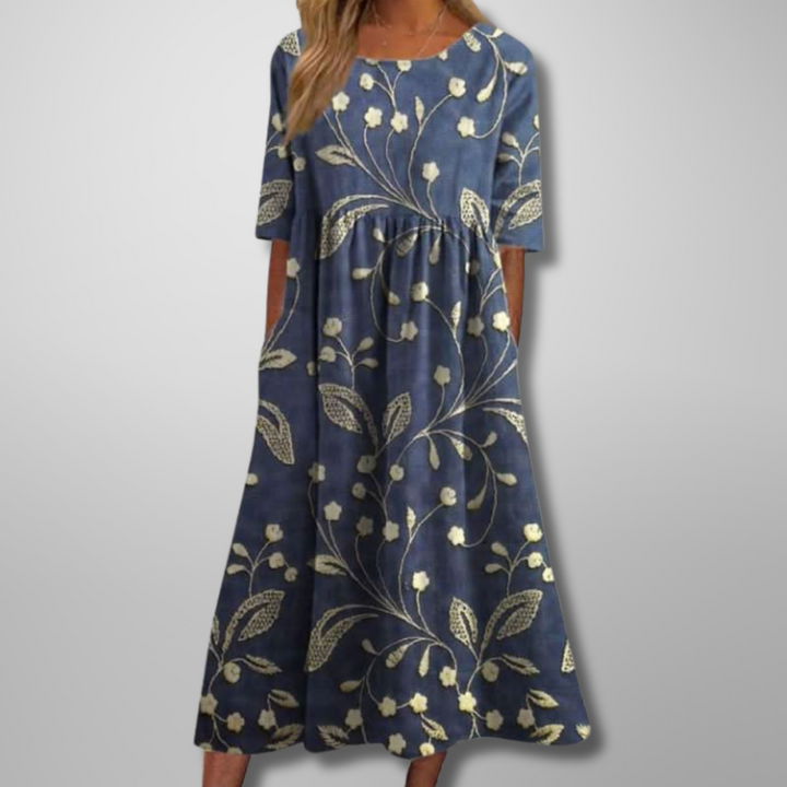 Ensley | Women’s Relaxed Floral Midi Dress