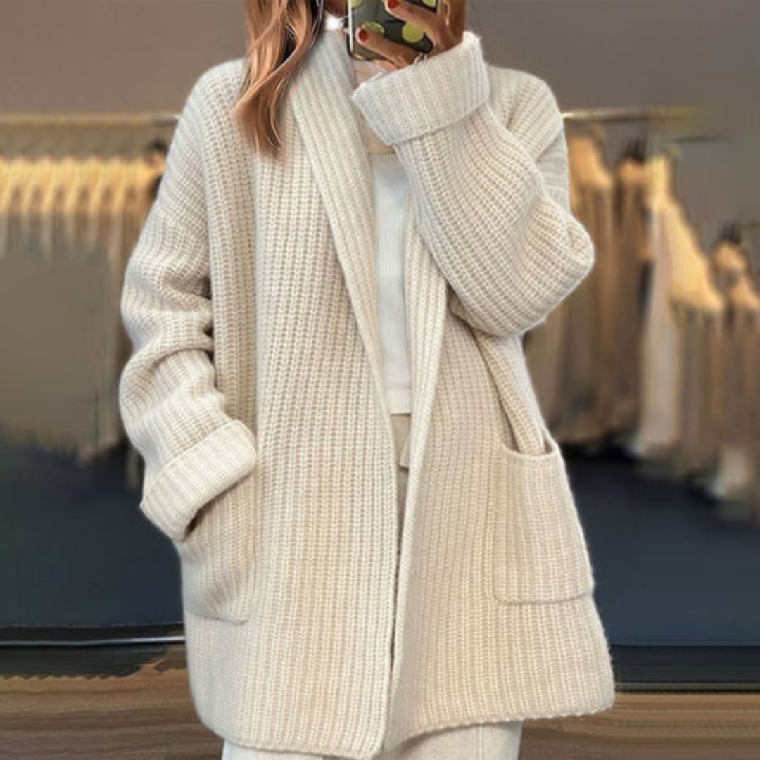 Chloe | Women's Oversized Open-Front Knitted Cardigan