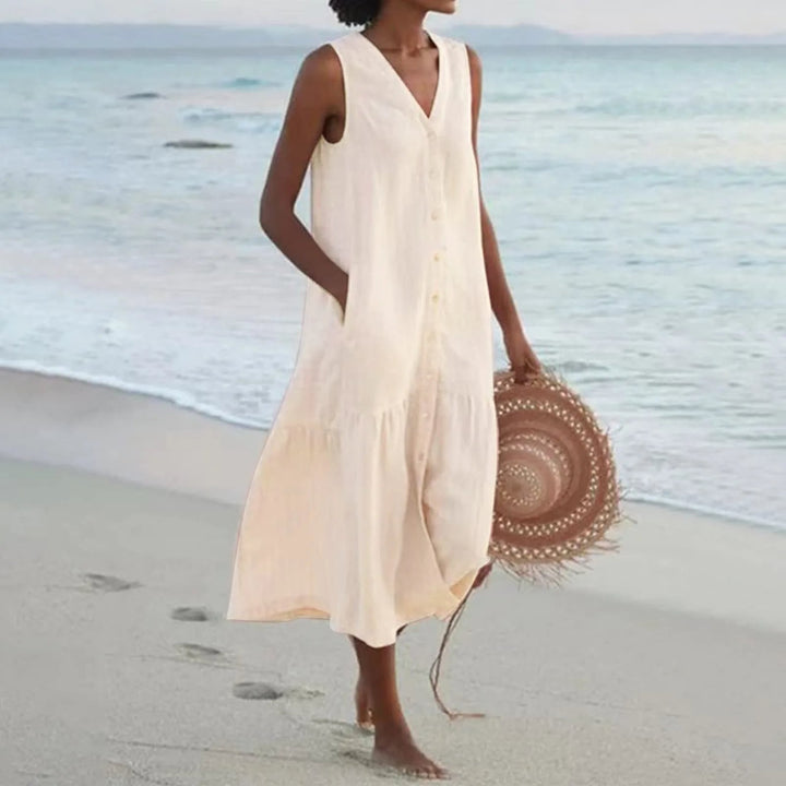 Geraldine | Women's Casual Beach Dress With Tummy Coverage