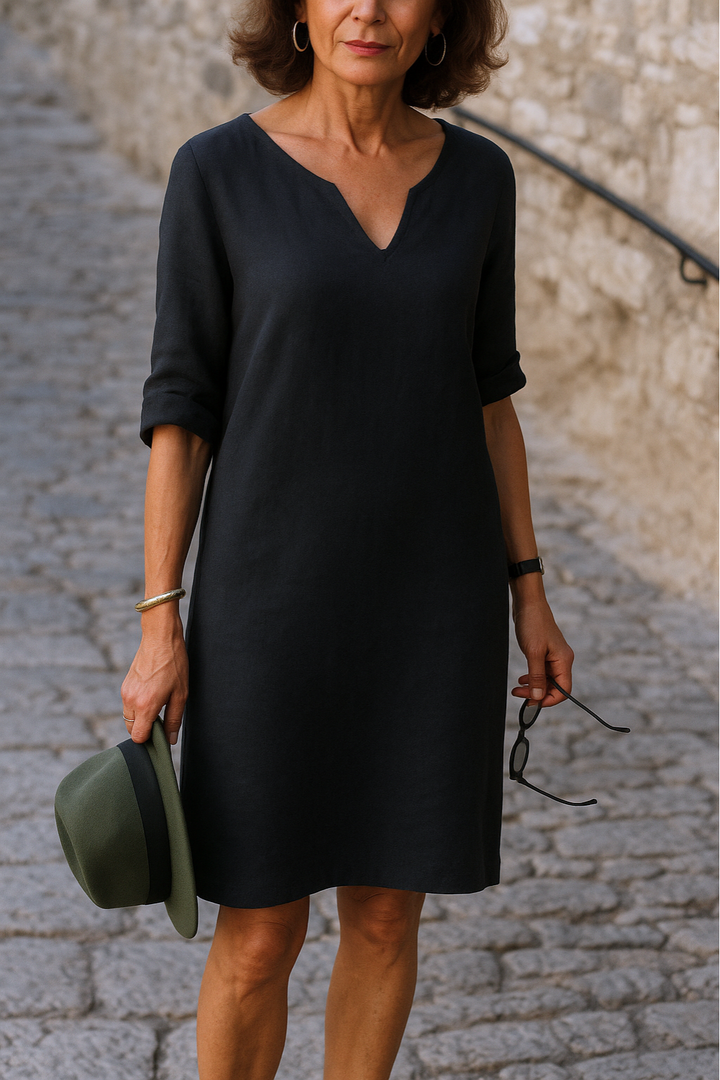 Jenna | Women's Summer V-Neck Midi Dress
