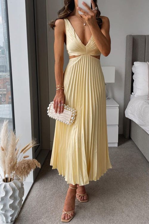 Lyra | Women’s Pleated Summer Midi Dress