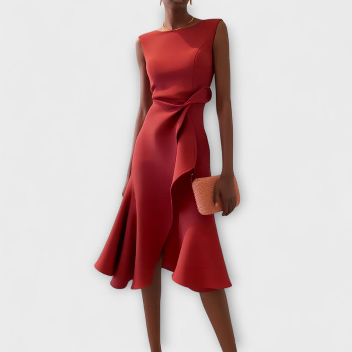 Rivka | Women’s Elegant Wrap Midi Dress