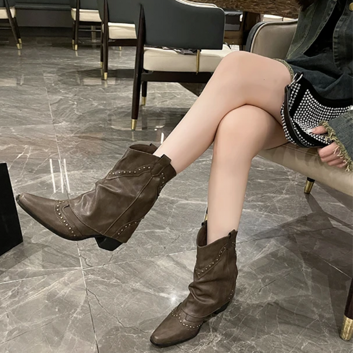 Rylee | Women’s Classic Studded Cowboy Boots