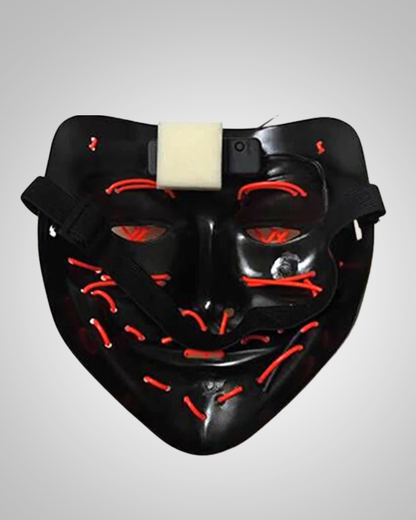 Jacob | Light-Up Halloween LED Purge Mask with Neon Glow