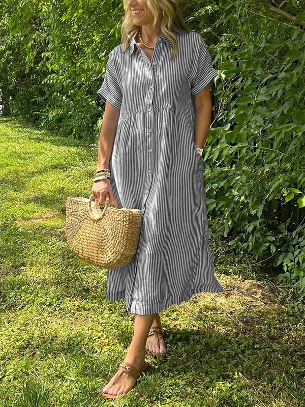 Jemma | Women’s Summer Maxi Striped Dress