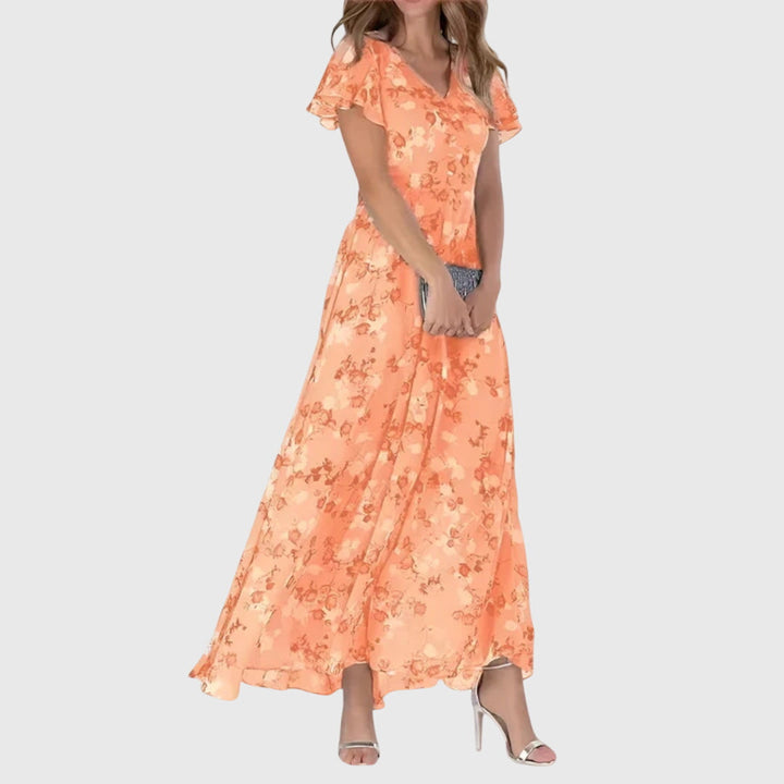 Ella | Women’s Short Sleeve Summer Midi Dress
