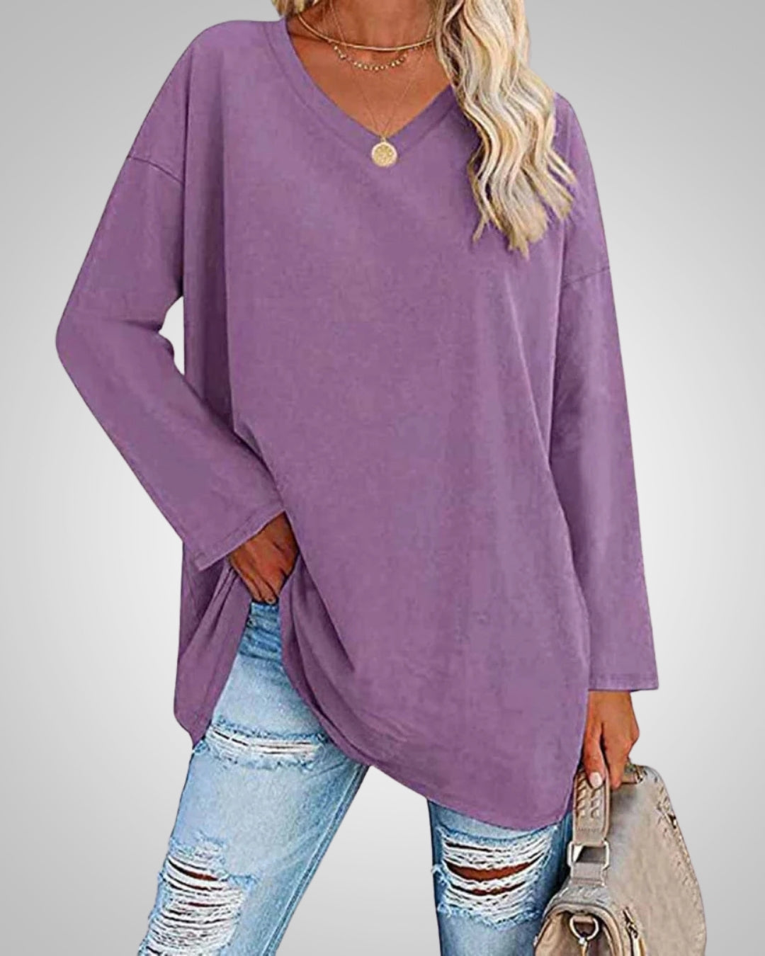 Willow | Women's Casual Relaxed Fit V-neck Top