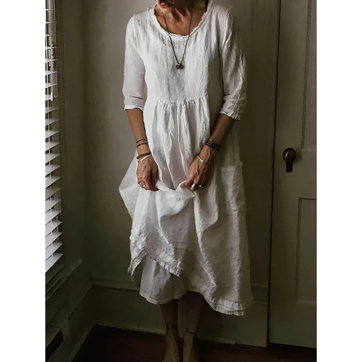 Tracy | Women’s Summer Linen Midi Dress