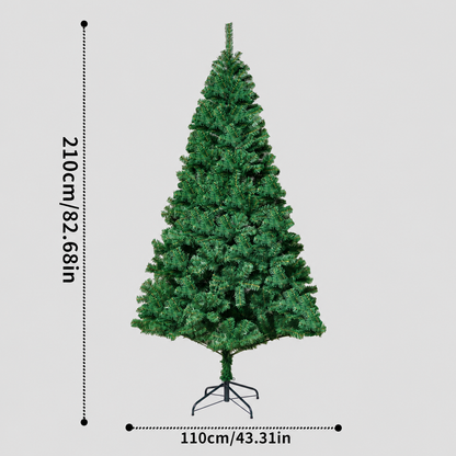 Cozy Artificial Christmas Tree Three Parts with Metal Stand