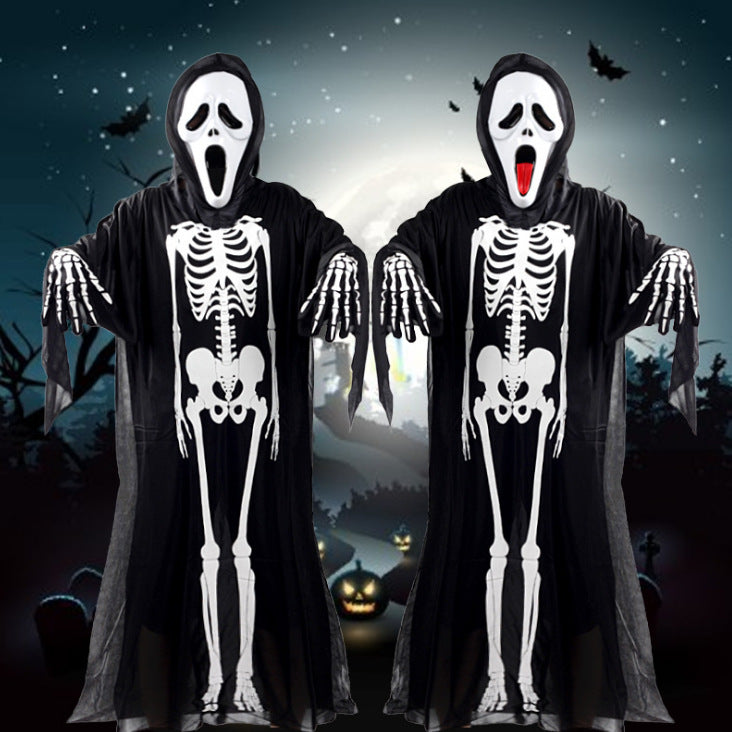 Maisie | Women's Hooded Skeleton Ghost Halloween Costume