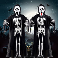 Maisie | Women's Hooded Skeleton Ghost Halloween Costume