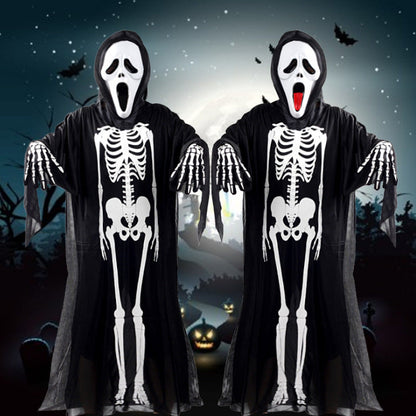 Maisie | Women's Hooded Skeleton Ghost Halloween Costume