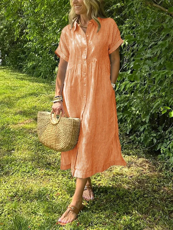Jemma | Women’s Summer Maxi Striped Dress