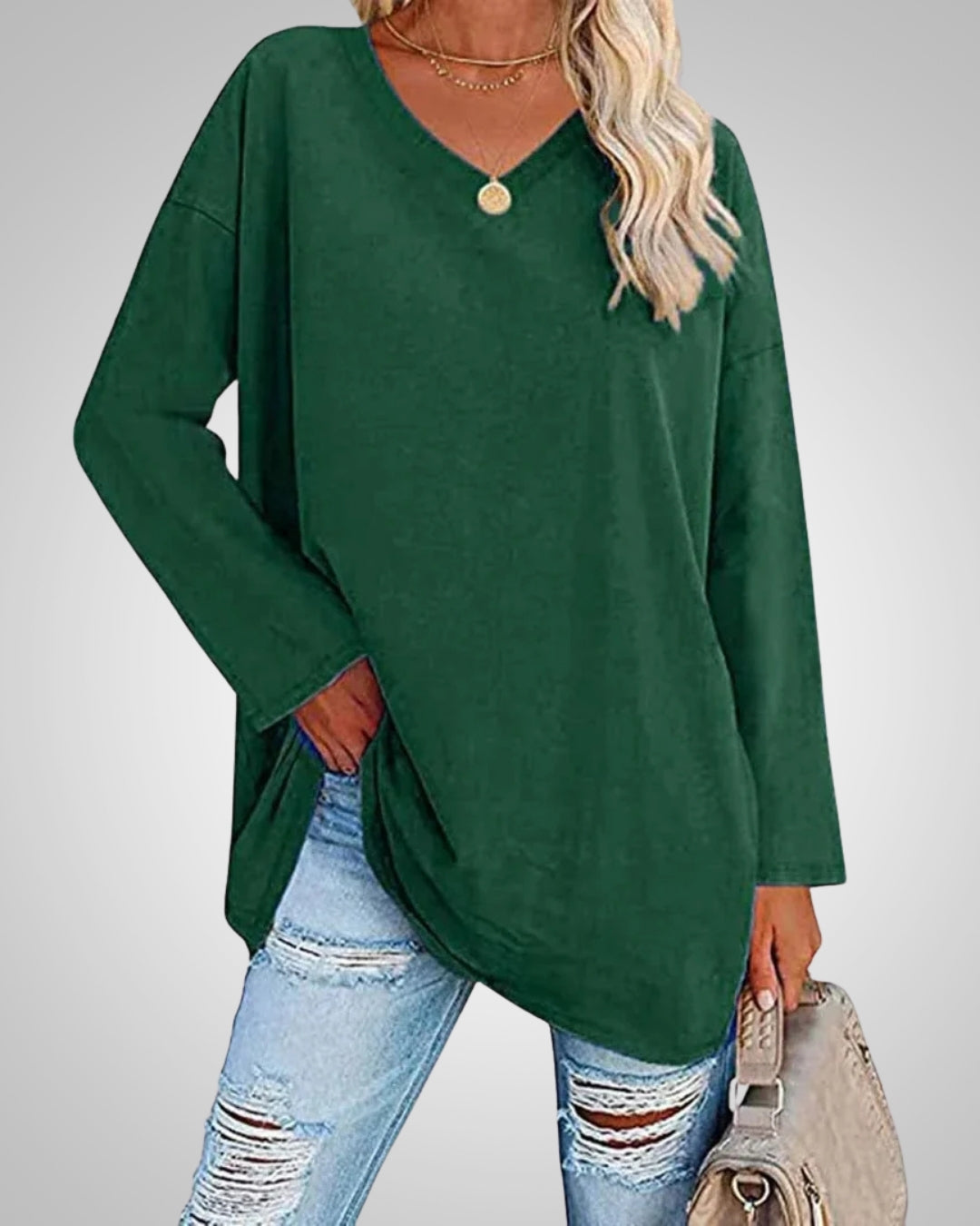 Willow | Women's Casual Relaxed Fit V-neck Top