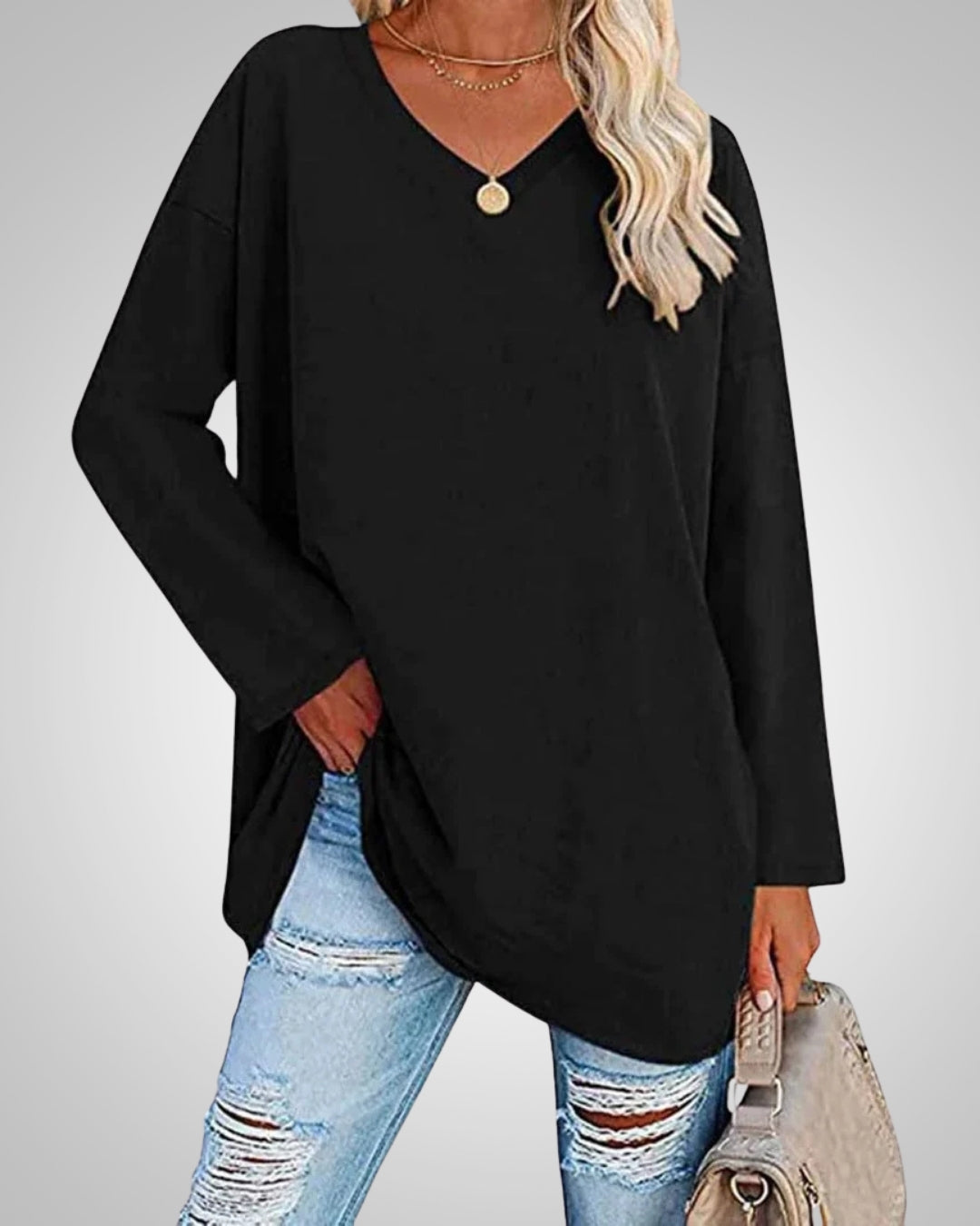 Willow | Women's Casual Relaxed Fit V-neck Top