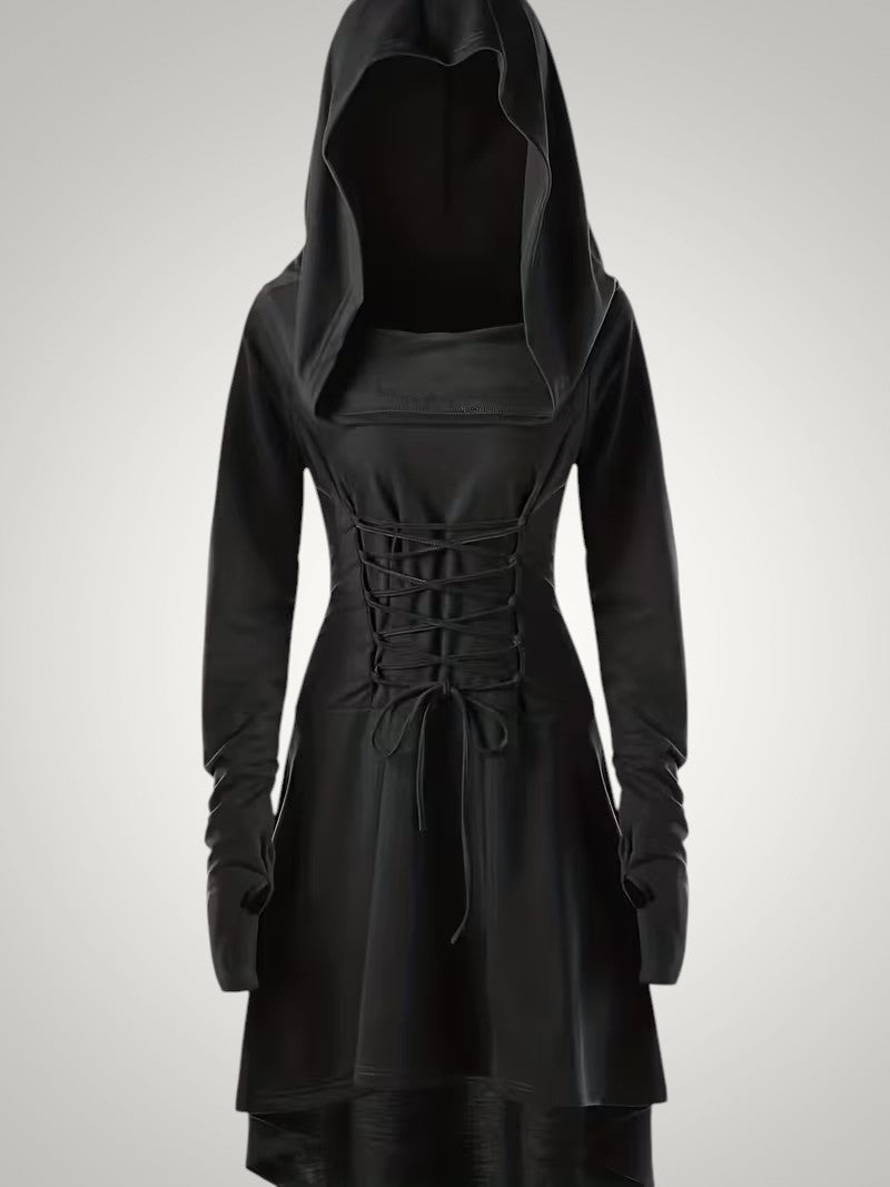 Beatrice | Women's Gothic Hooded Halloween Costume Dress