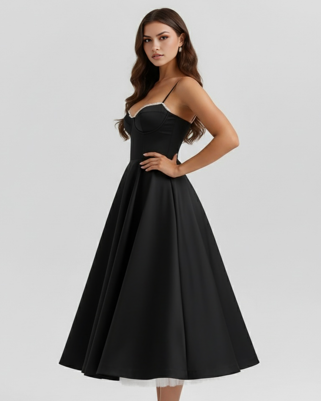 Alexis | Women's Elegant A-Line Midi Dress