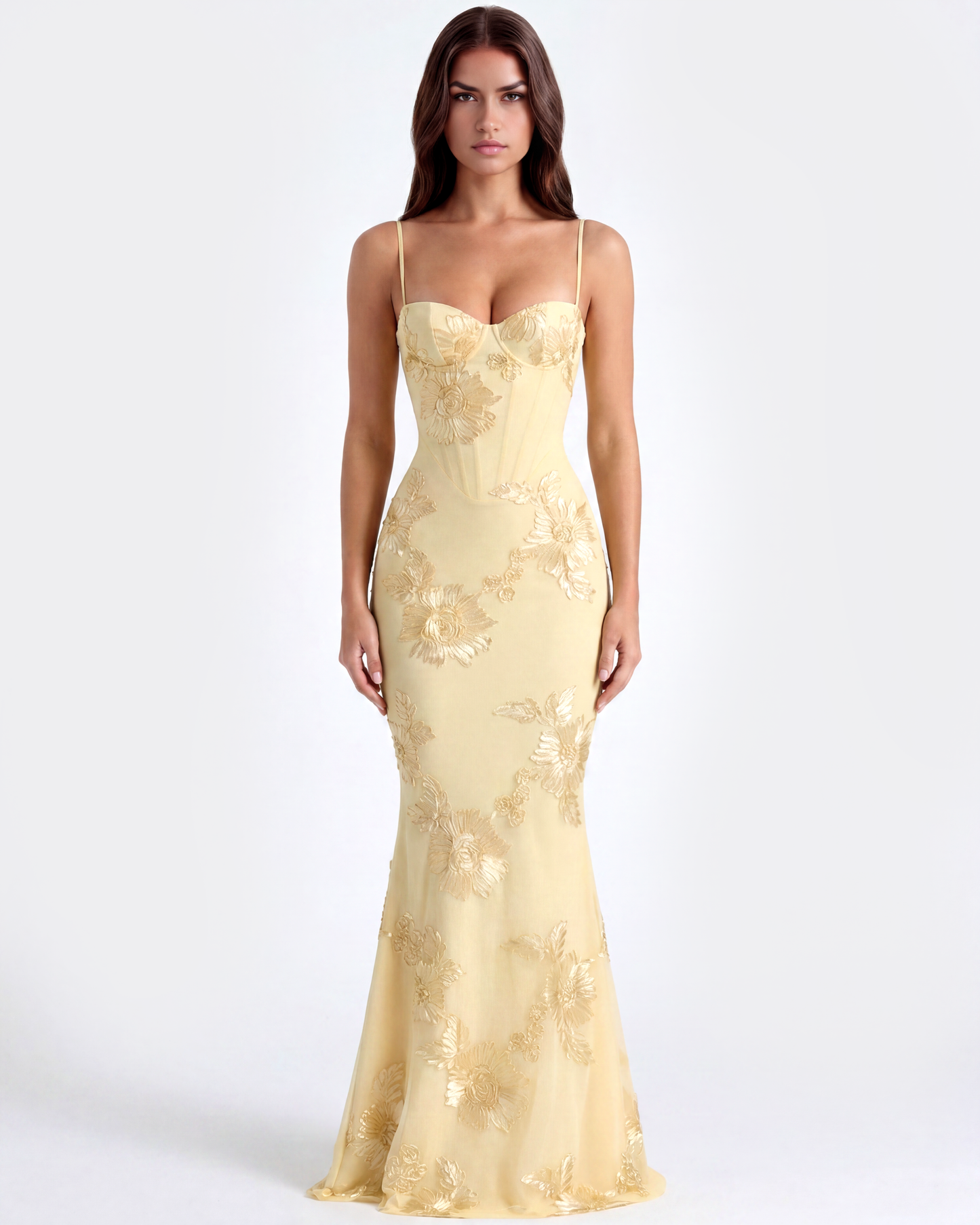 Lauren | Women's Embroidered Formal Wedding Guest Dress