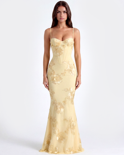 Lauren | Women's Embroidered Formal Wedding Guest Dress
