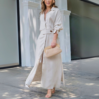 Peony | Women's Elegant Button Maxi Dress