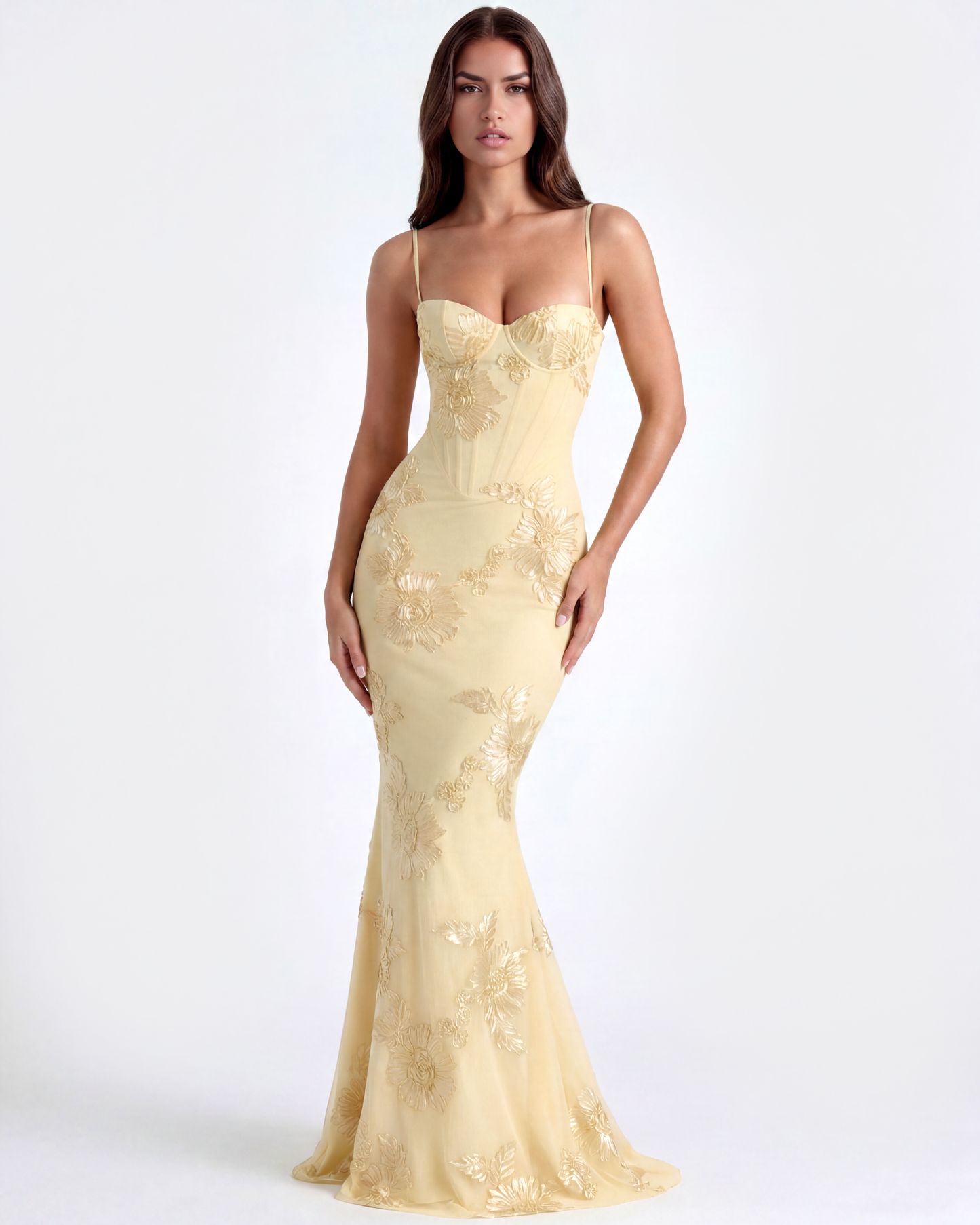 Lauren | Women's Embroidered Formal Wedding Guest Dress