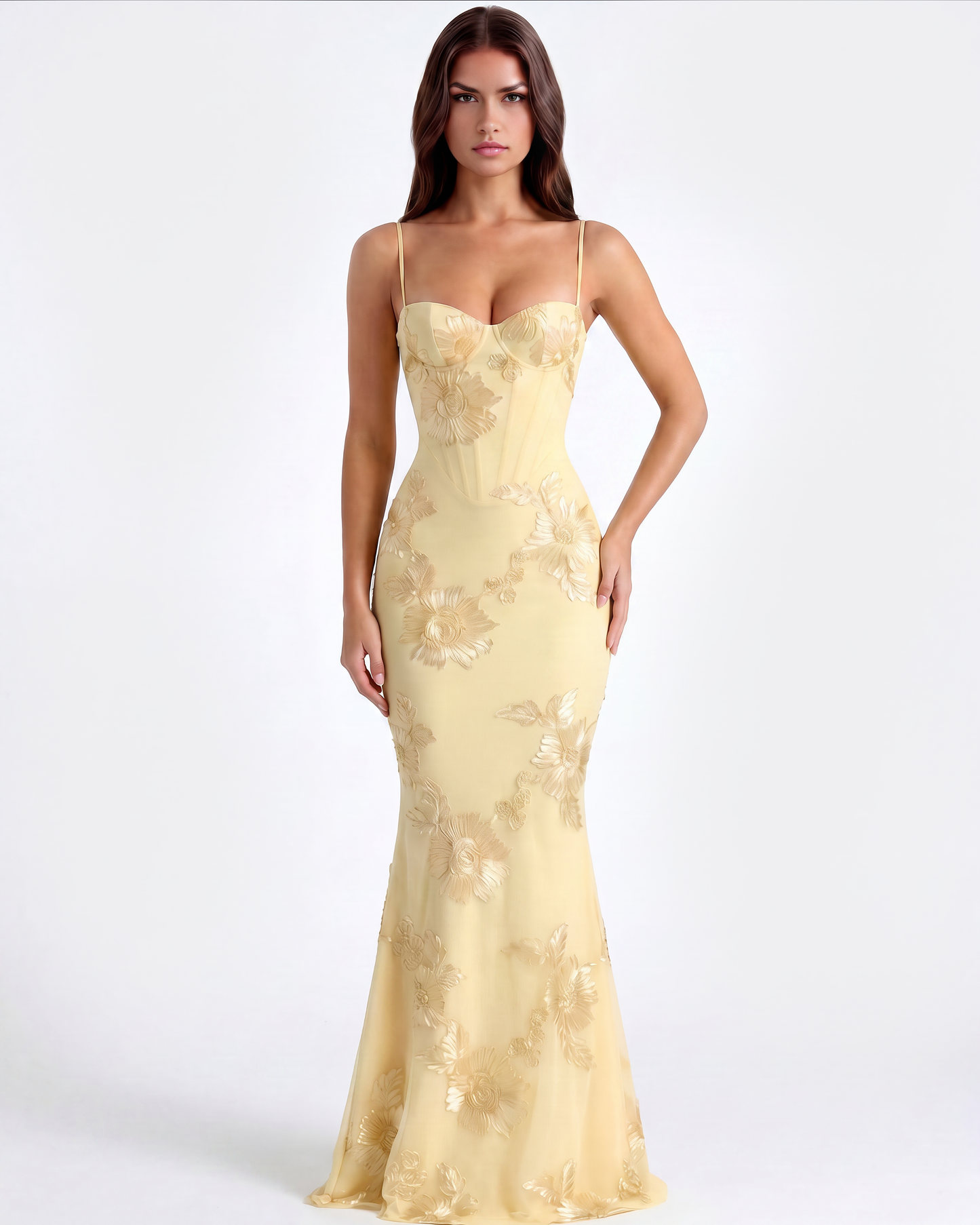 Lauren | Women's Embroidered Formal Wedding Guest Dress