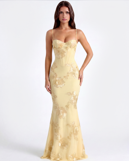 Lauren | Women's Embroidered Formal Wedding Guest Dress