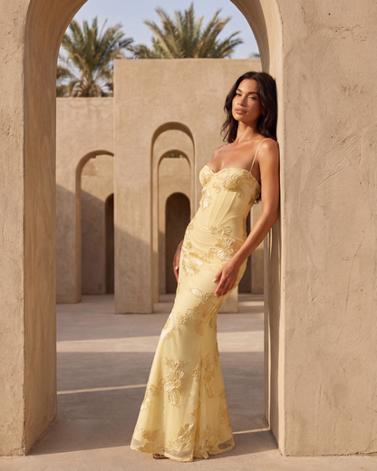 Lauren | Women's Embroidered Formal Wedding Guest Dress