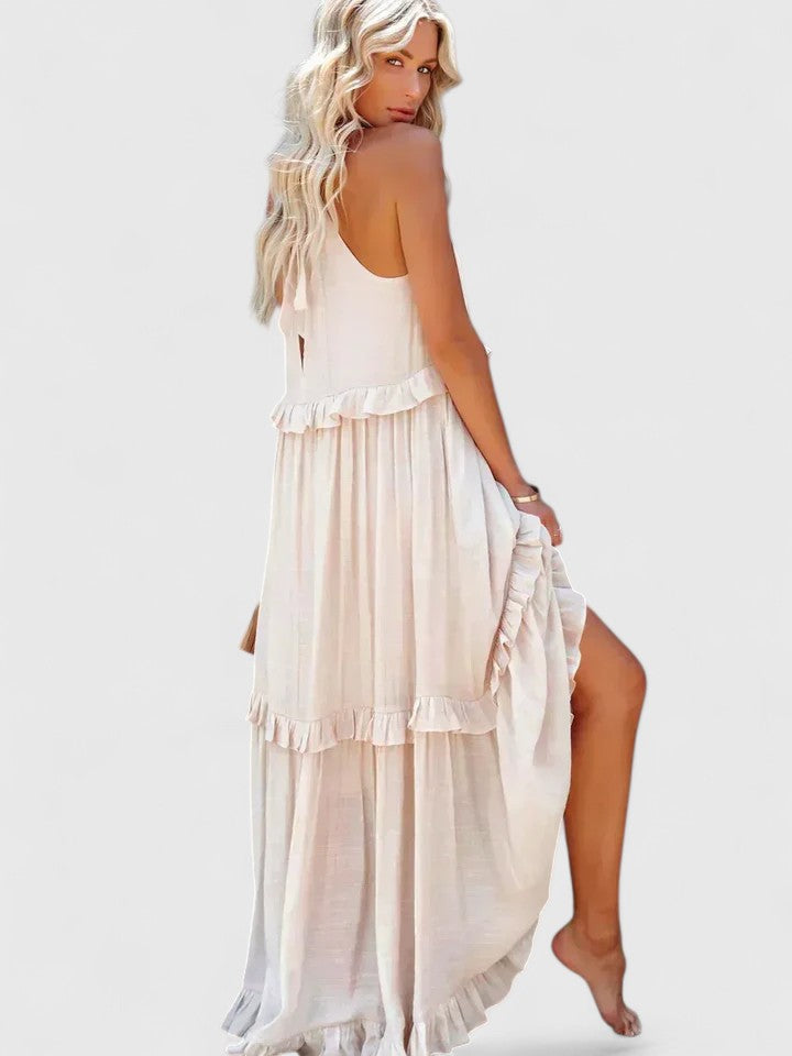 Olivia | Women's Elegant Draped Maxi Dress