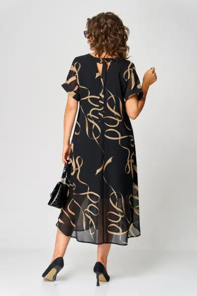 Hilda | Women’s Elegant V-neck Midi Dress