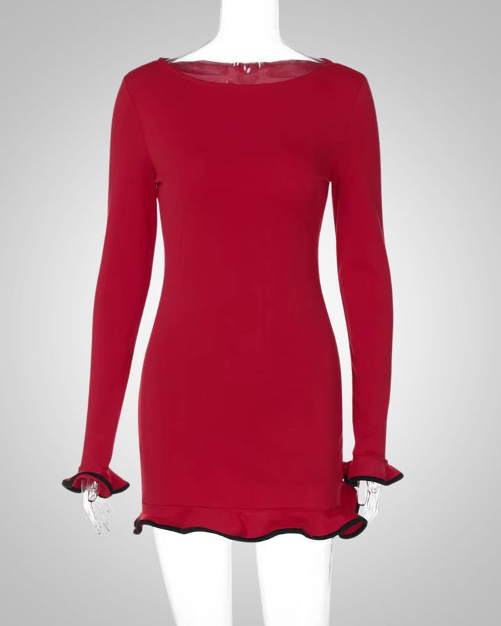 Aurelia | Women’s Round Neck Bodycon Mini Dress