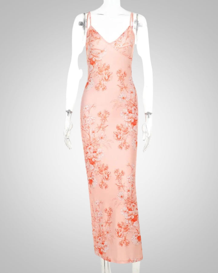 Frida | Women’s Bodycon Floral Maxi Dress