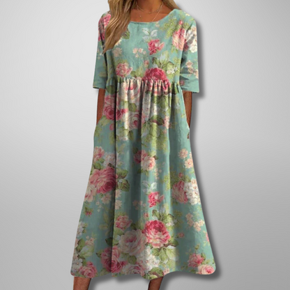 Ensley | Women’s Relaxed Floral Midi Dress