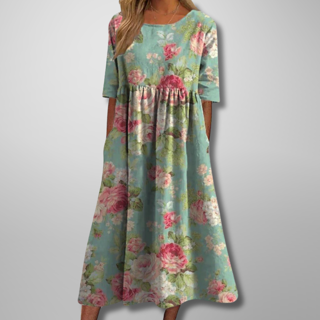 Joelle | Women’s Comfort Summer Midi Dress