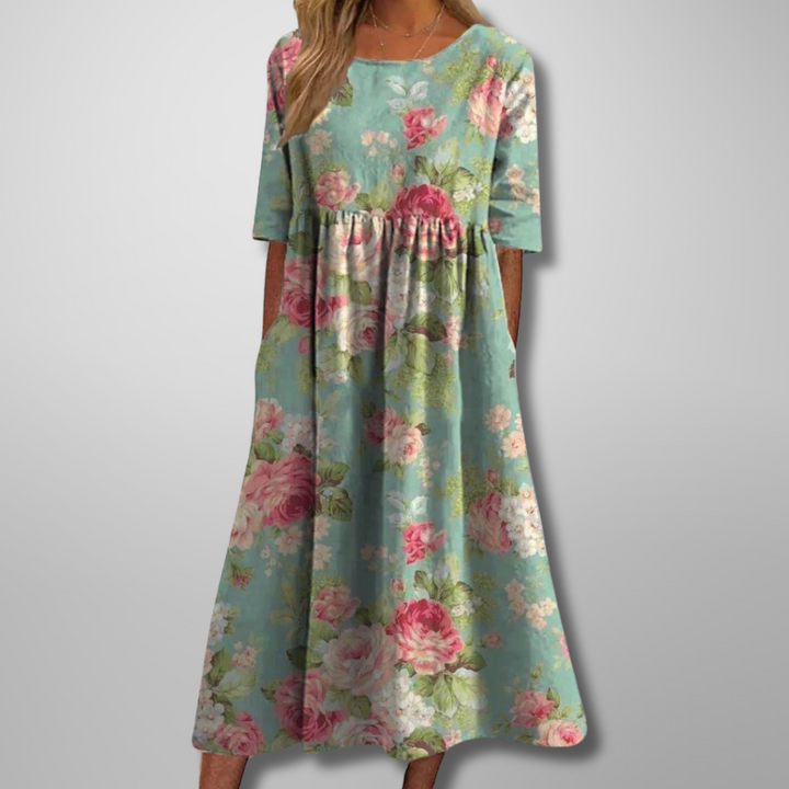 Joelle | Women’s Comfort Summer Midi Dress