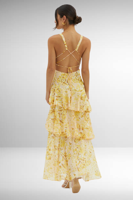 Carina | Women’s Elegant Tiered Summer Maxi Dress
