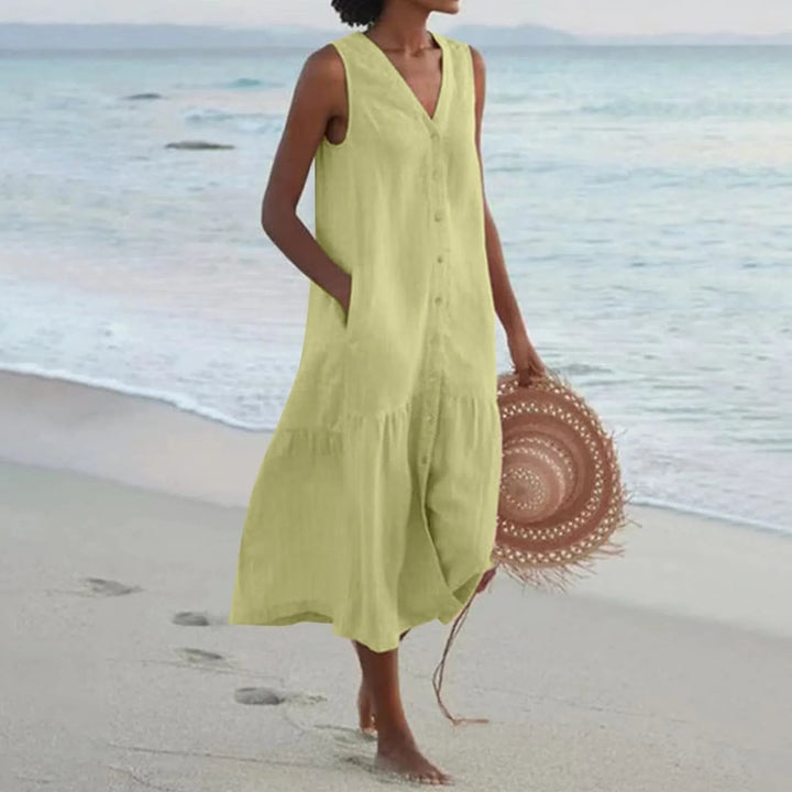 Geraldine | Women's Casual Beach Dress With Tummy Coverage