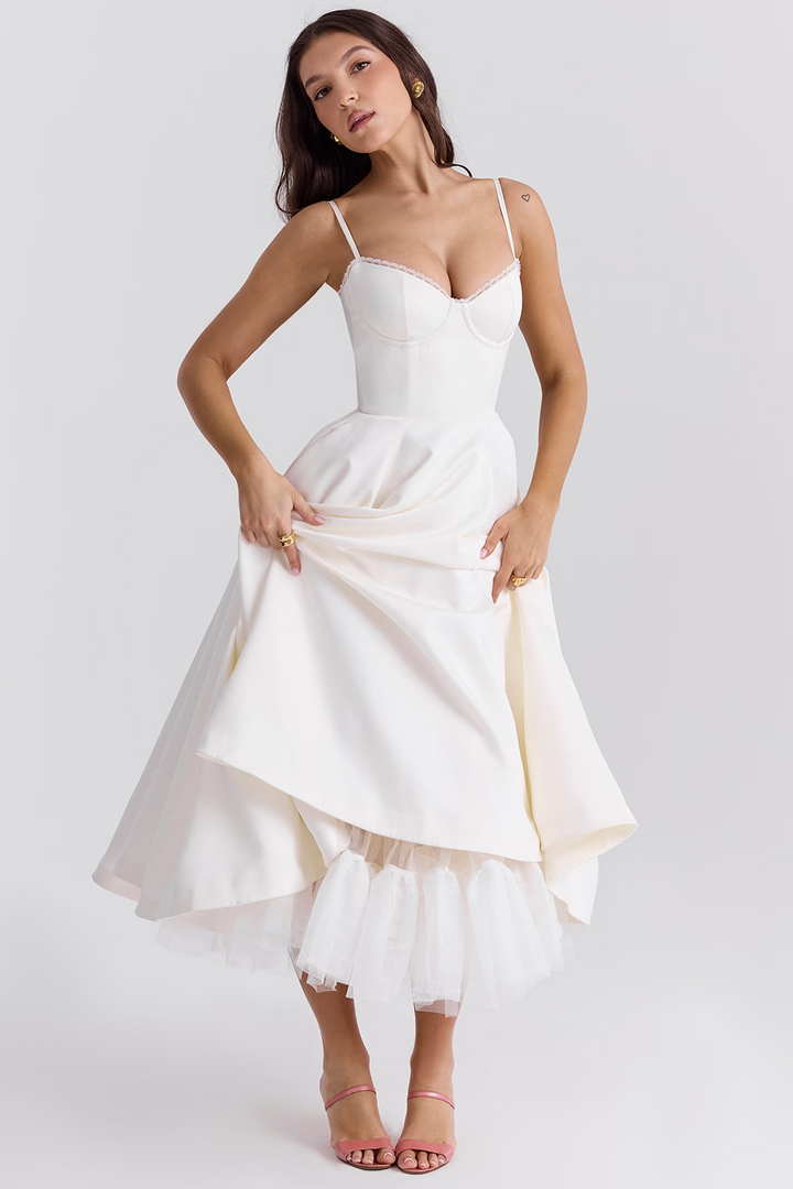 Lucia | Women’s Elegant Wedding Guest Midi Dress