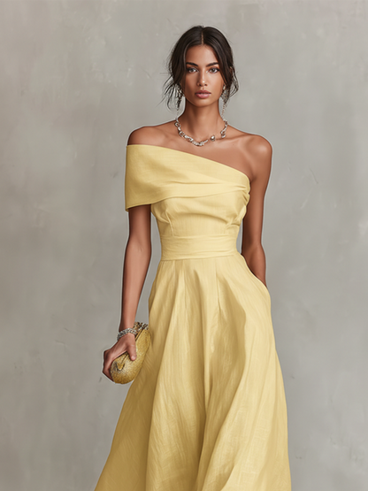 Melody | Women's Elegant One-Shoulder Maxi Dress