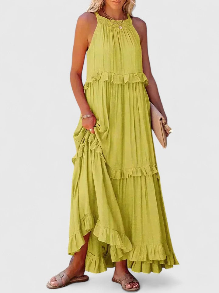 Olivia | Women's Elegant Draped Maxi Dress