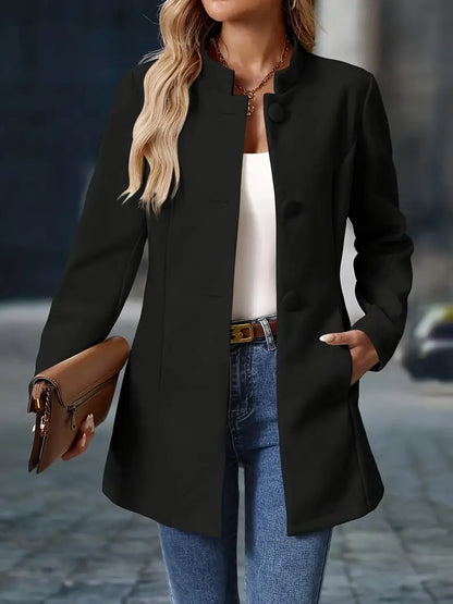 Aisling | Women's Elegant Fall Button-Front Coat