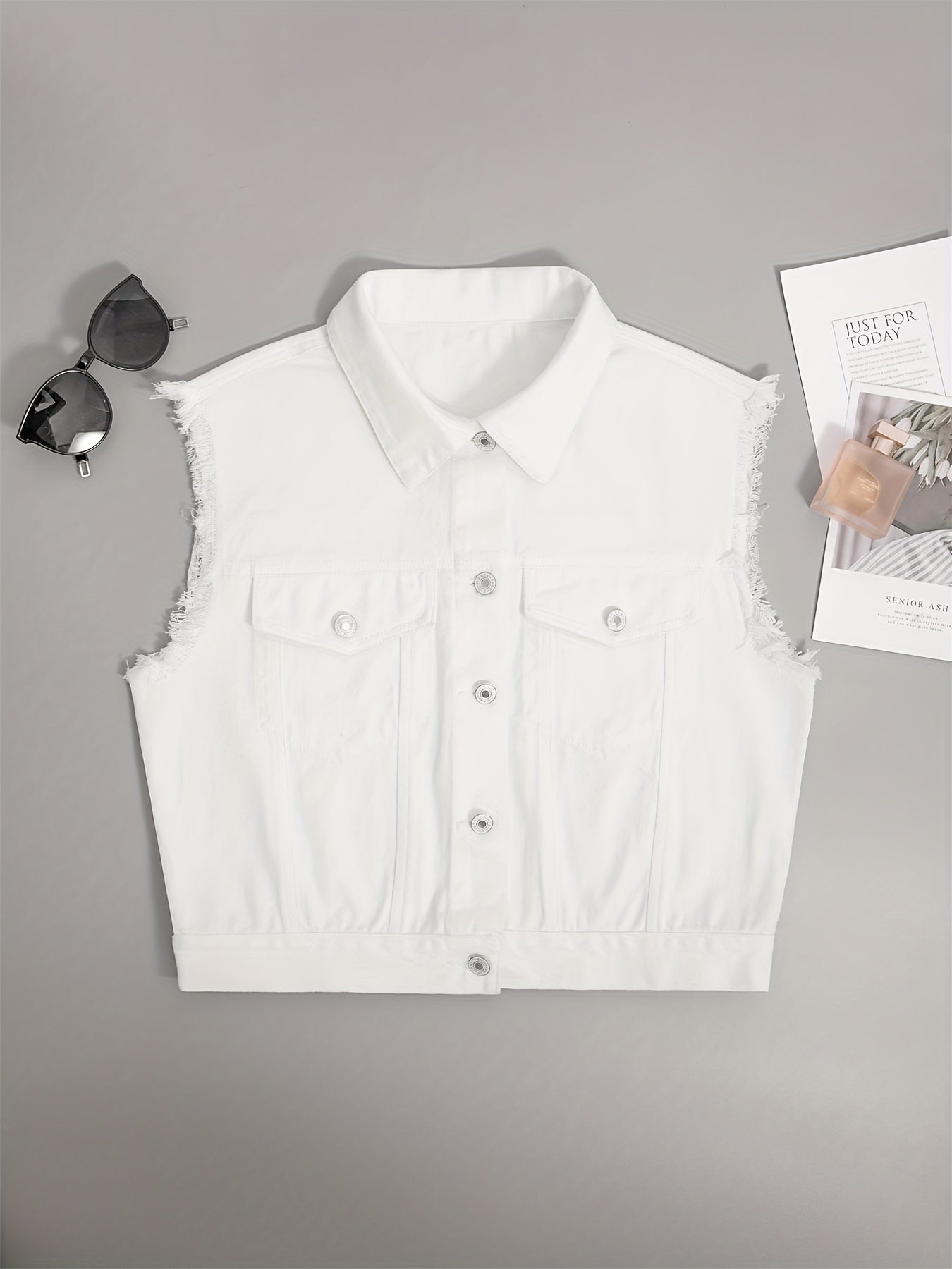 Nadia | Women's Casual Sleeveless Denim Jacket