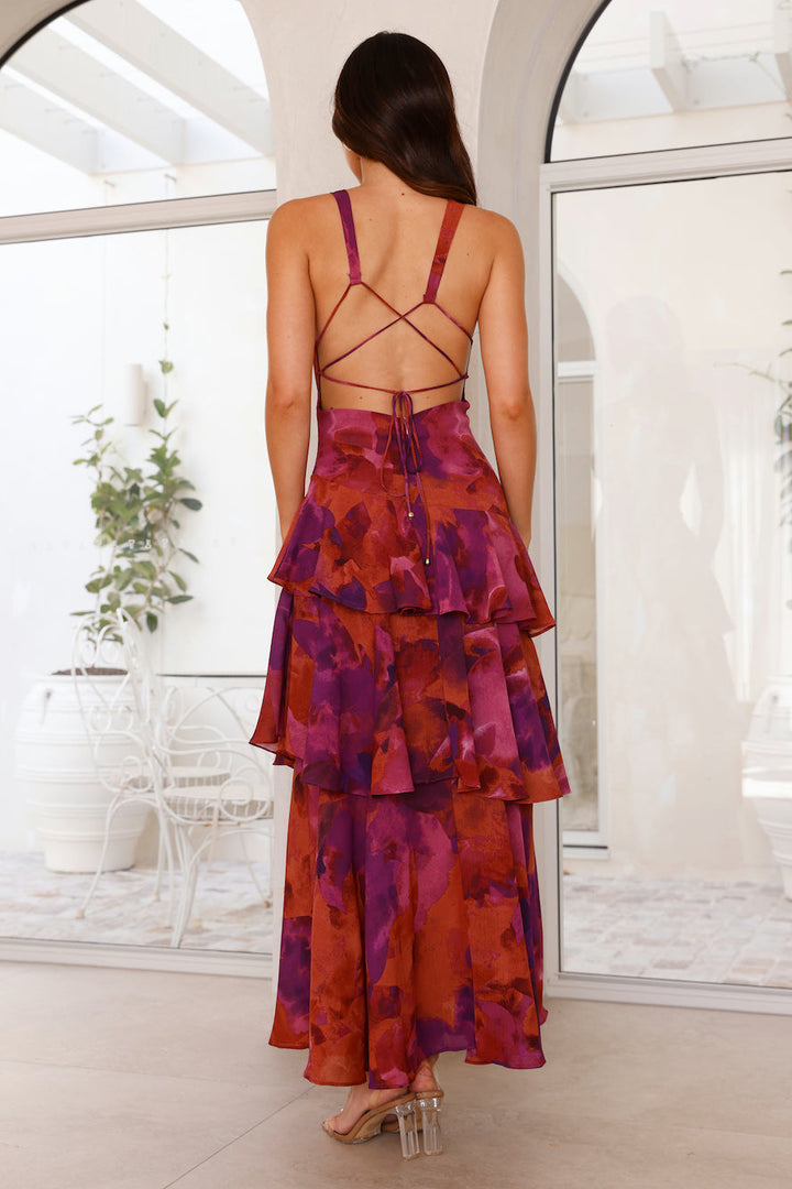 Carina | Women’s Elegant Tiered Summer Maxi Dress