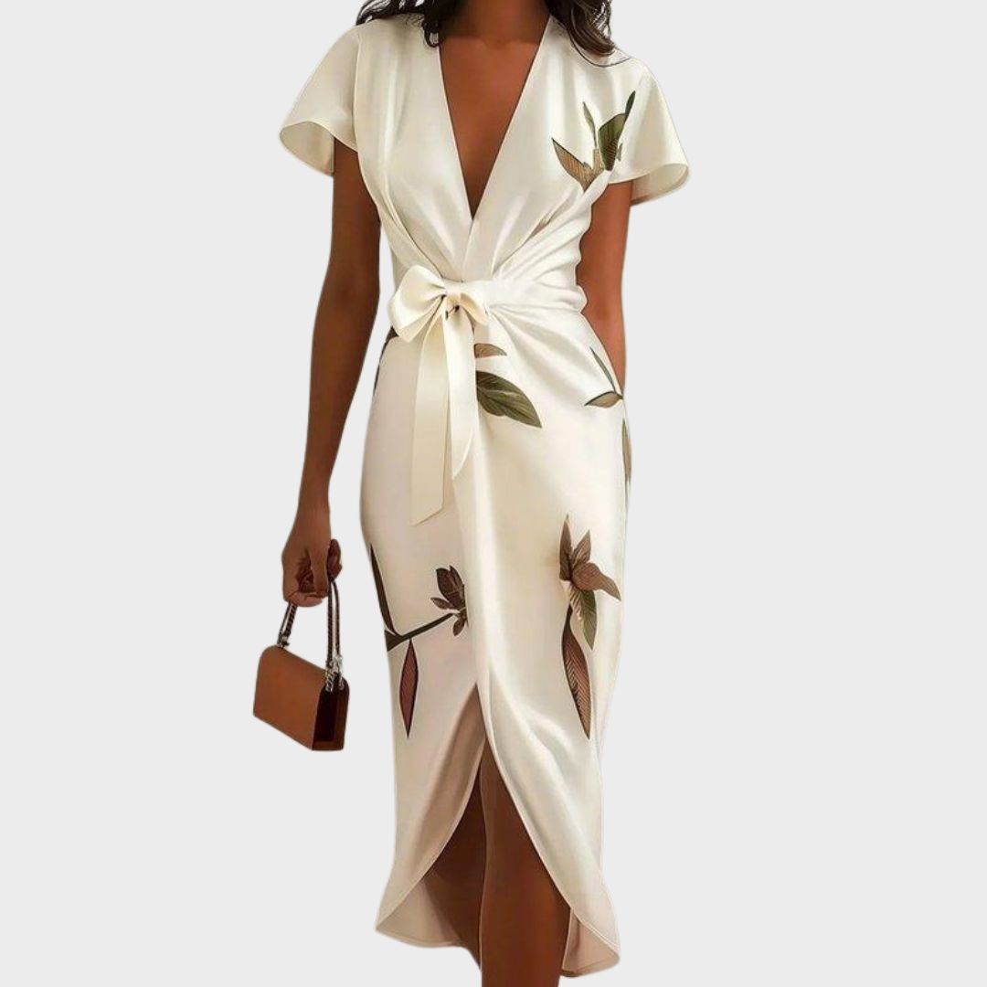 Olivia | Women's Elegant Printed Wrap Dress