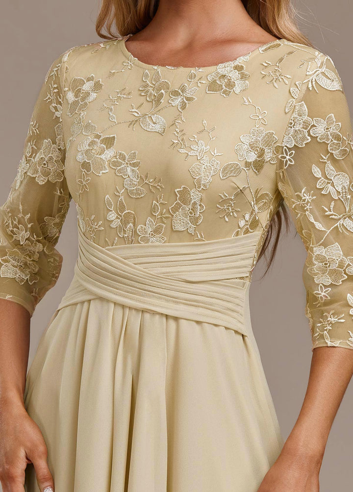 Cosima | Women's Summer Embroidered Chiffon Midi Dress