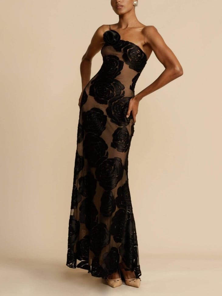 Lily | Women’s Elegant Floral Wedding Guest Dress